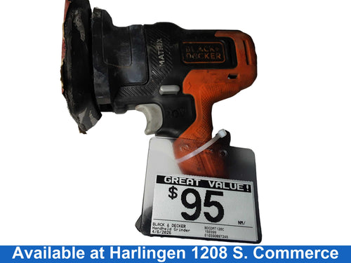Black & Decker Bdcdmt120c Black Cordless Grinder