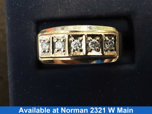 Men's Ring - Yellow Gold 14k (.585) 6.1 grams Size 10