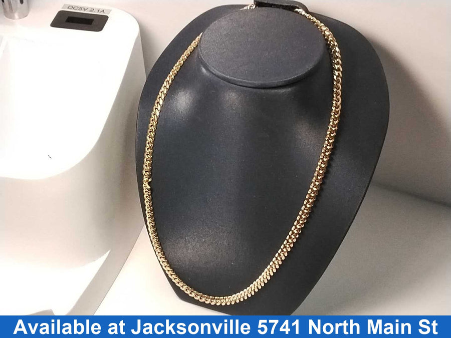Cuban Link Chain - Yellow Gold 14k (.585) 29.4 grams 22 inch
