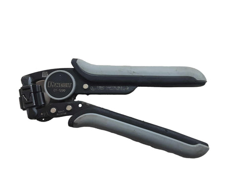Panduit Ct-1200 Gray Wire Stripper / Cutters / Crimper
