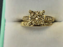 Ring - Engagement Set - Yellow Gold 10k (.417) 3.7 grams Size 8.5