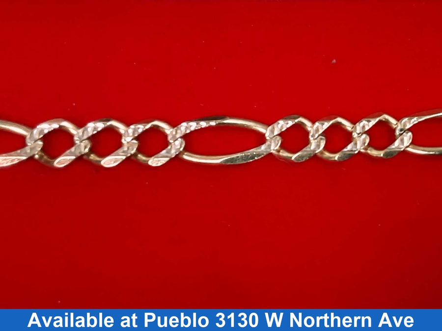 Figaro Bracelet - Yellow Gold 14k (.585) 8.9 grams 7 inch