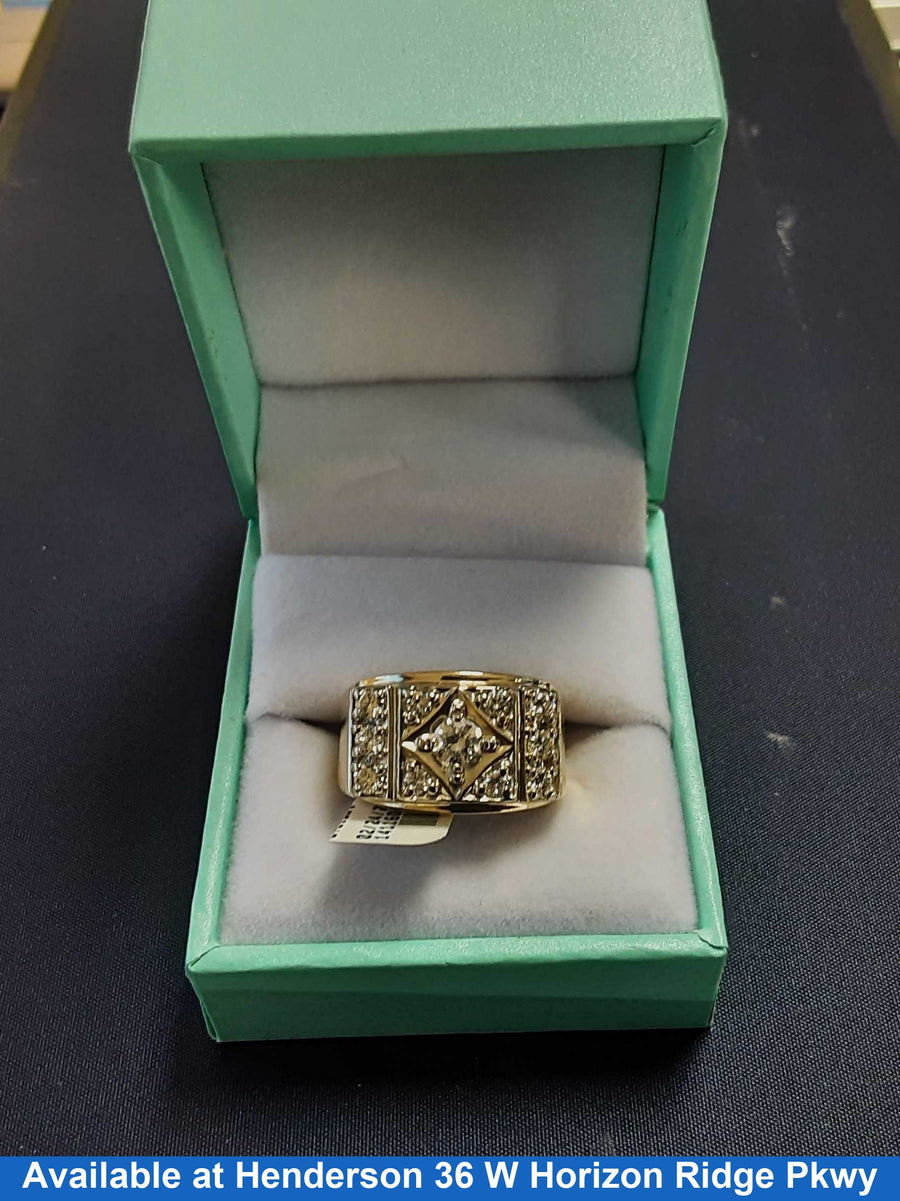 Men's Ring - Yellow Gold 14k (.585) 8.1 grams Size 20