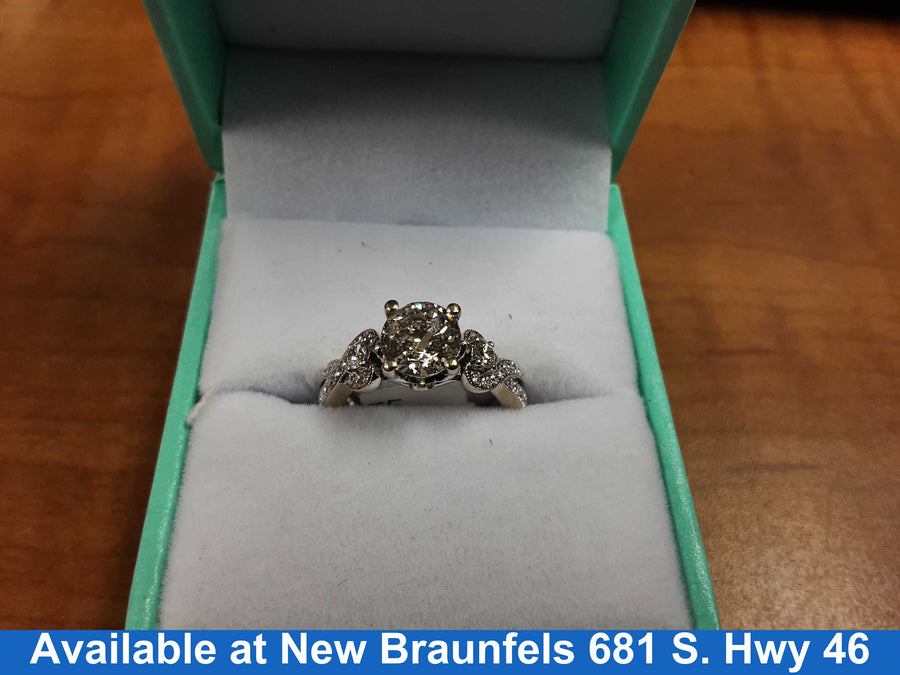 Women's Ring - White Gold 14k (.585) 4.3 grams Size 4