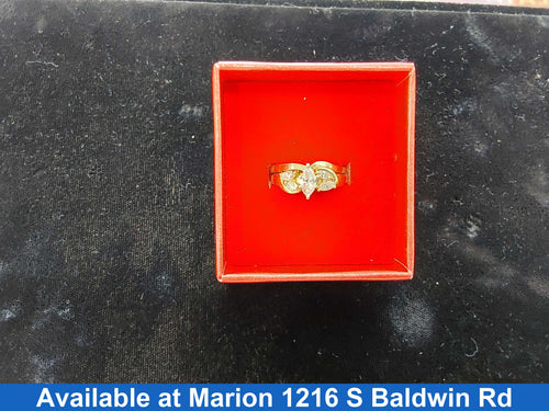 Ring - Engagement Set - Yellow Gold 14k (.585) 5.9 grams Size 7