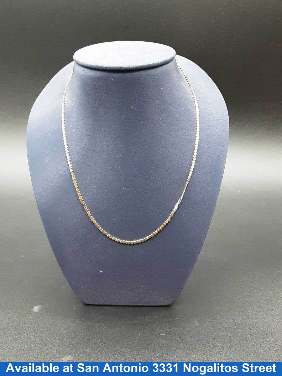 Cuban Link Chain - Yellow Gold 10k (.417) 5.5 grams 18 inch
