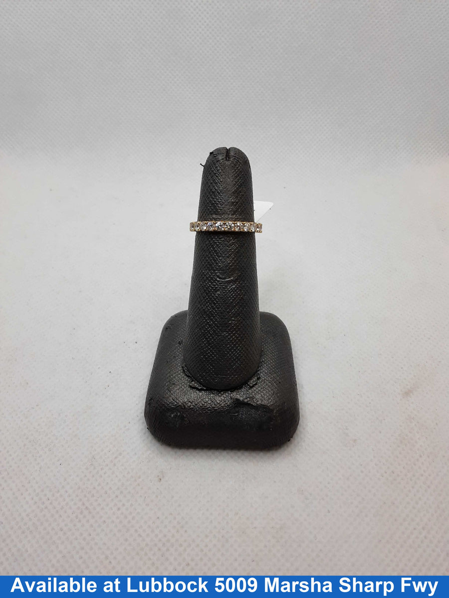 Women's Ring - Anniversary - Yellow Gold 14k (.585) 2.4 grams Size 5