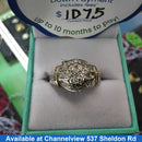 Ring - Wedding Set - White Gold 14k (.585) 5.8 grams Size 8