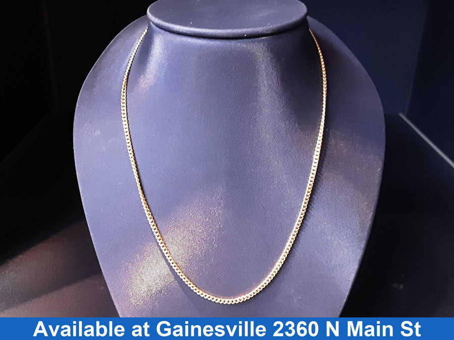 Cuban Link Chain - Yellow Gold 14k (.585) 6.8 grams 18 inch