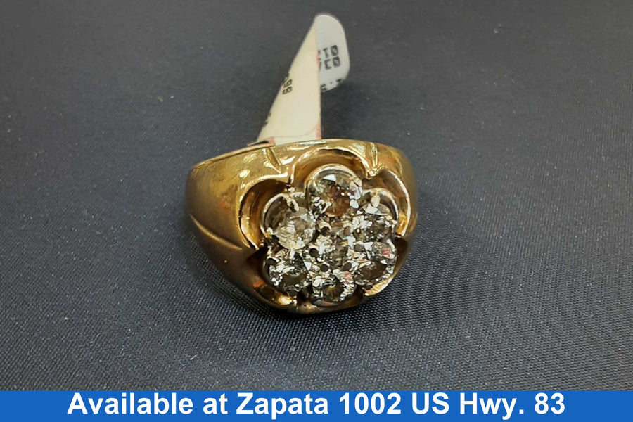 Men's Ring - Yellow Gold 14k (.585) 9.6 grams Size 11