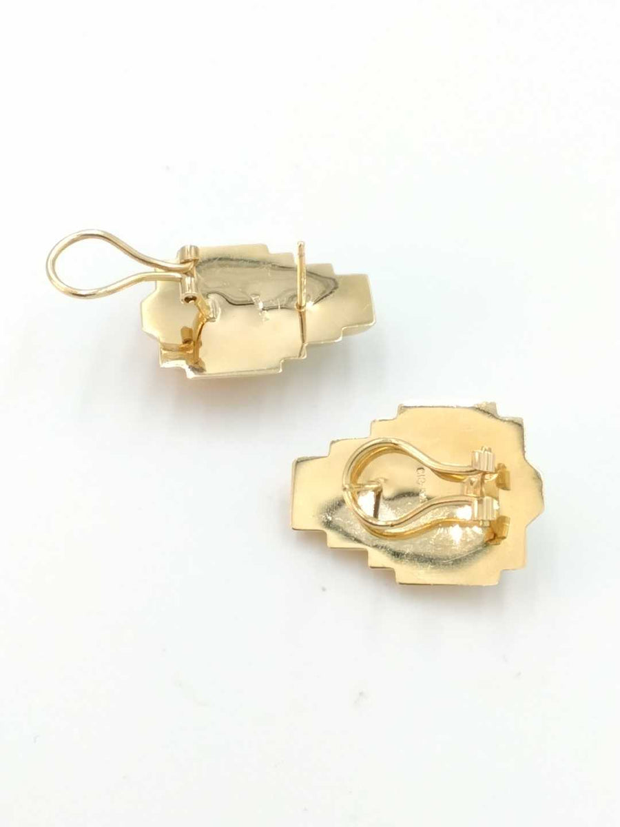 Earrings - Yellow Gold 14k (.585) 6.2 grams
