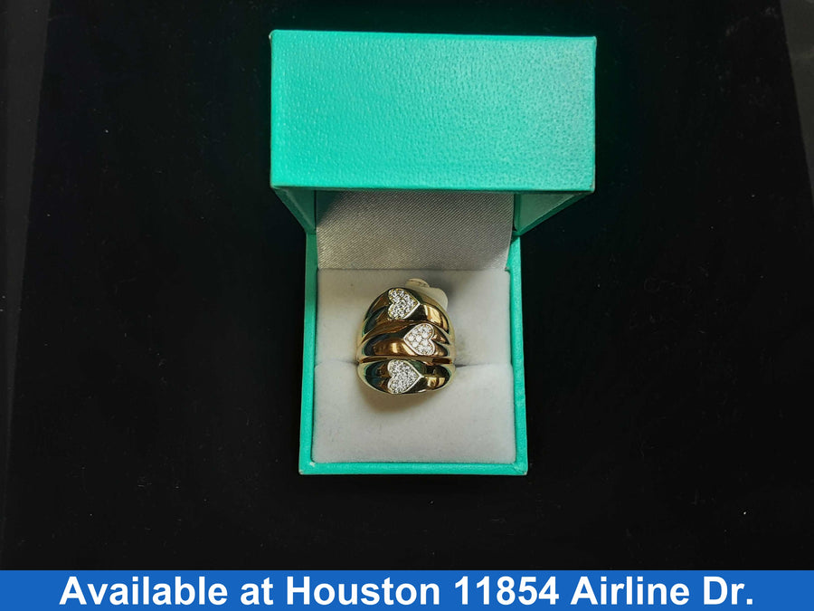 Women's Ring - Yellow Gold 10k (.417) 5.6 grams Size 7