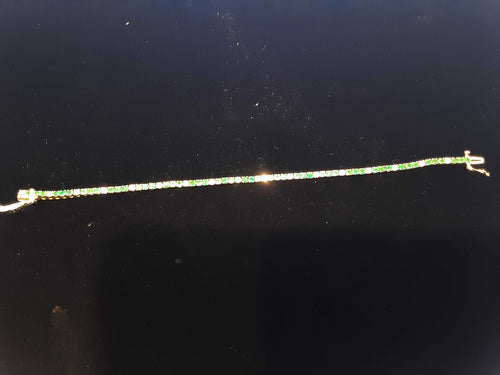 Tennis Bracelet - Yellow Gold 14k (.585) 10.8 grams 8 inch