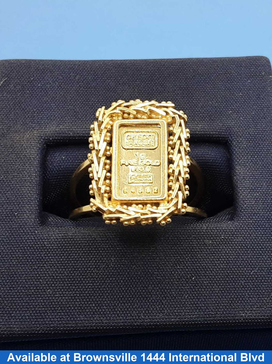 Women's Ring - Yellow Gold 10k (.417) 3.9 grams Size 7.5