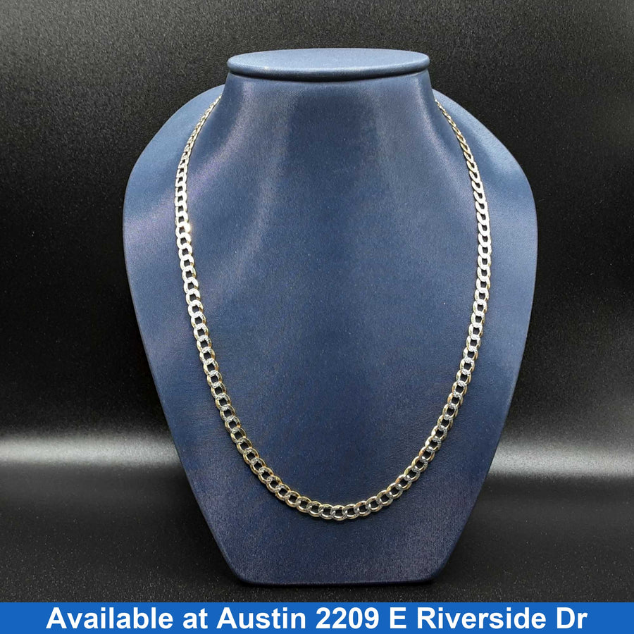 Cuban Link Chain - Yellow Gold 10k (.417) 12.4 grams 24 inch