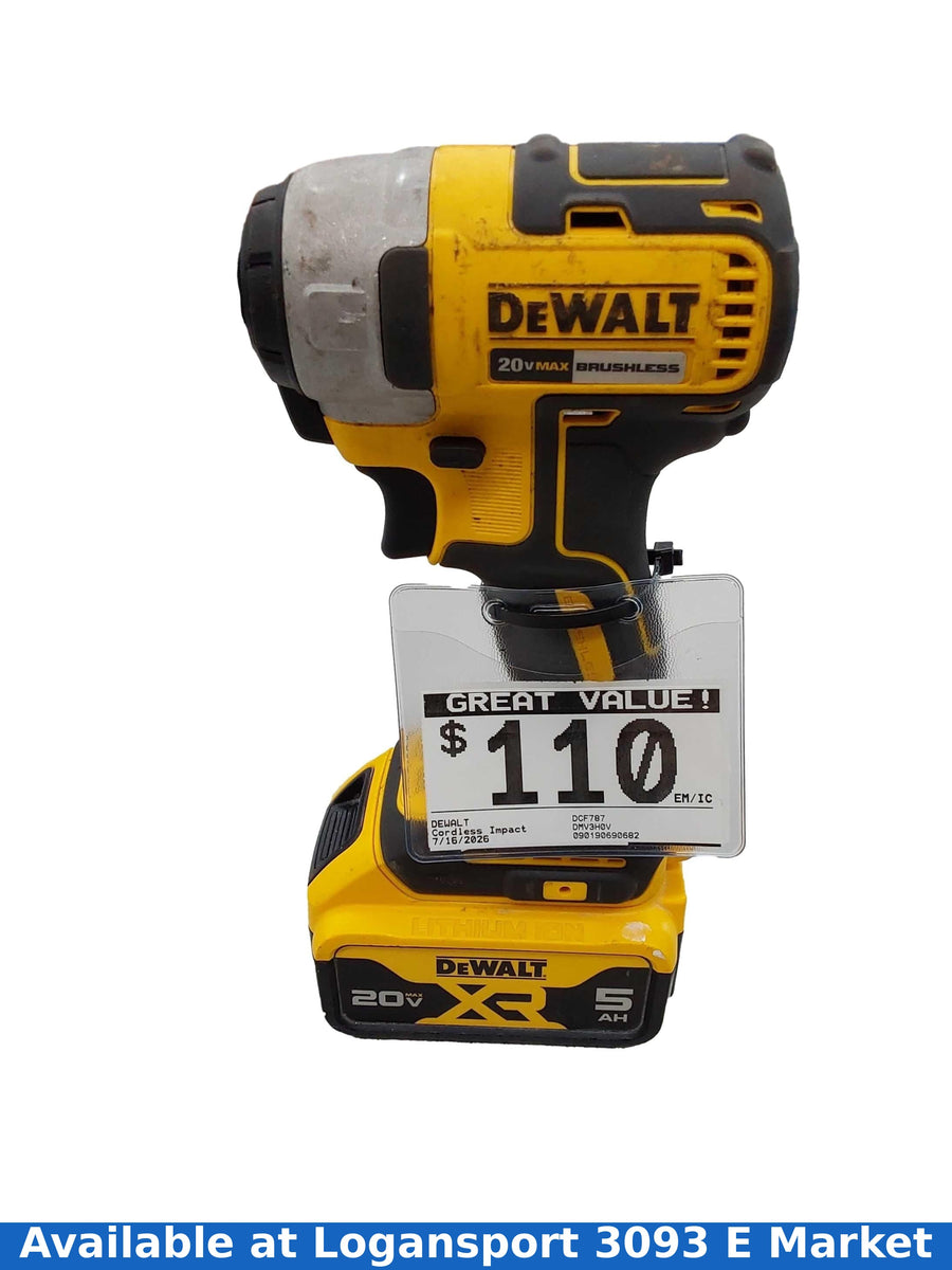 Dewalt Dcf787 Yellow Cordless Impact Drill