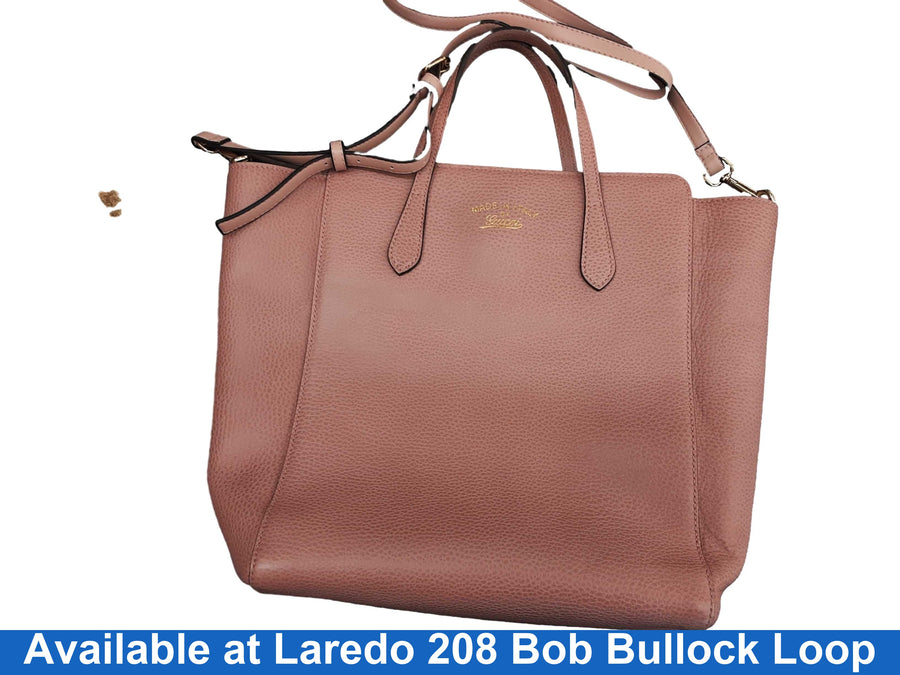 Gucci Swing Convertible Tote Pink Purse / Handbag