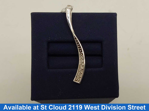 Diamond Pendant - White Gold 10k (.417) 1.126 grams