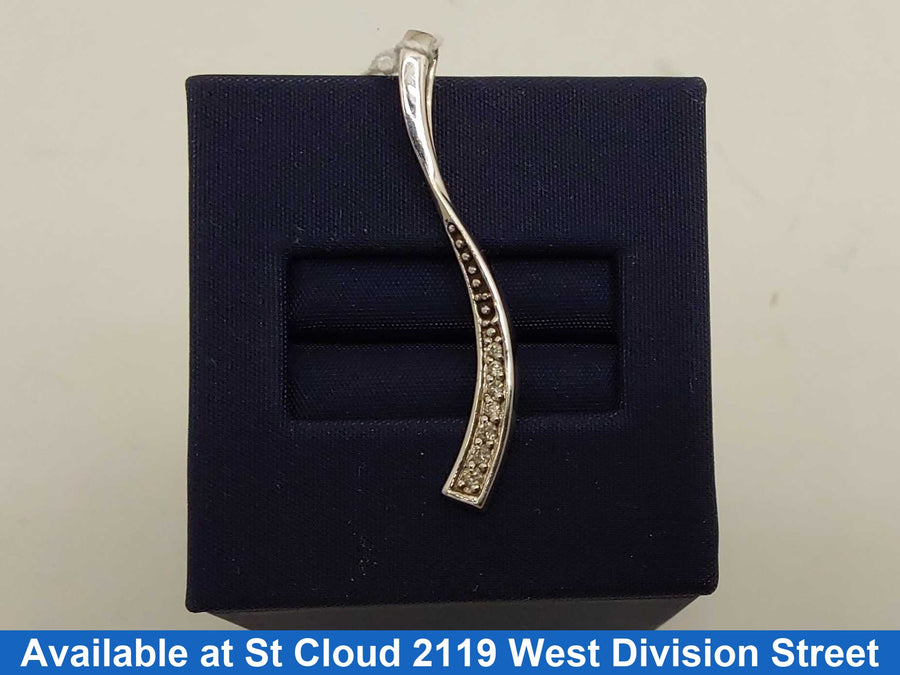 Diamond Pendant - White Gold 10k (.417) 1.126 grams