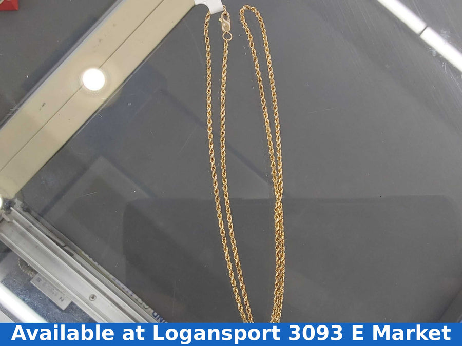 Rope Chain - Yellow Gold 14k (.585) 5.6 grams 10 inch