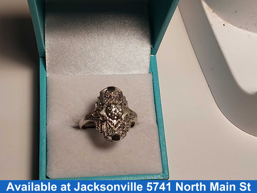 Women's Ring - White Gold 14k (.585) 4.2 grams Size 9