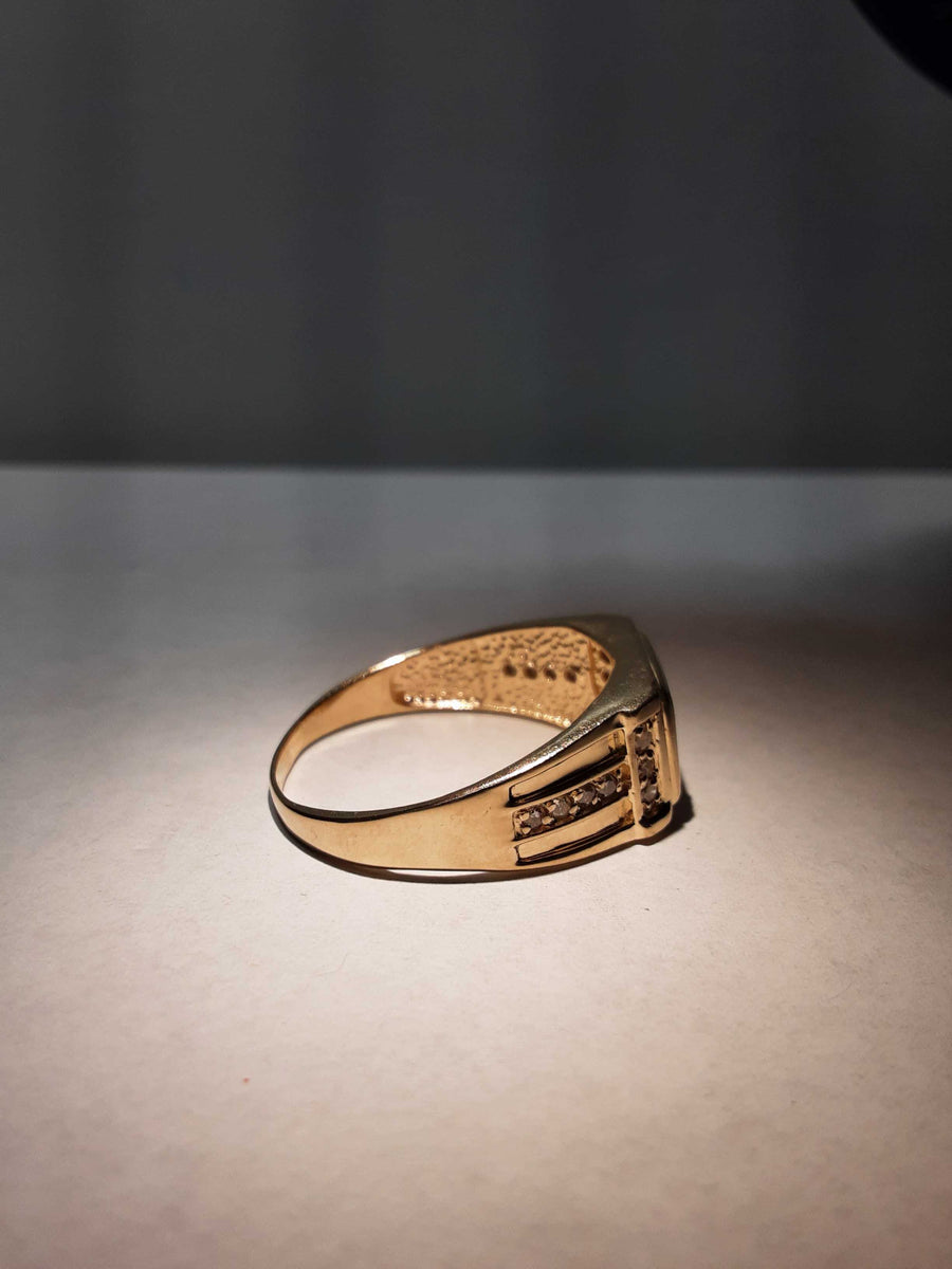 Men's Ring - Yellow Gold 10k (.417) 4.9 grams Size 14