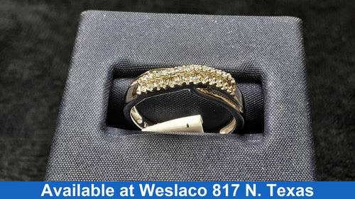 Women's Ring - Anniversary - White Gold 10k (.417) 2.5 grams Size 7.5