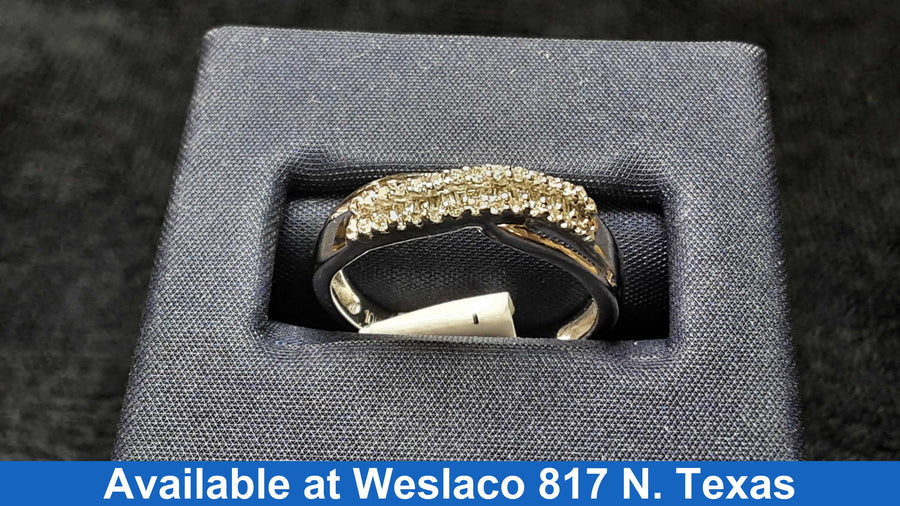 Women's Ring - Anniversary - White Gold 10k (.417) 2.5 grams Size 7.5