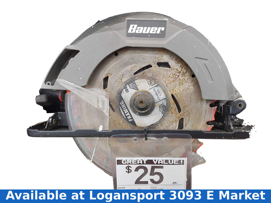 Bauer 57672 Red Corded Circular Saw