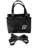 Armani Exchange Armani Exchange Glossy Black Patent Tote Bag Black Purse / Handbag