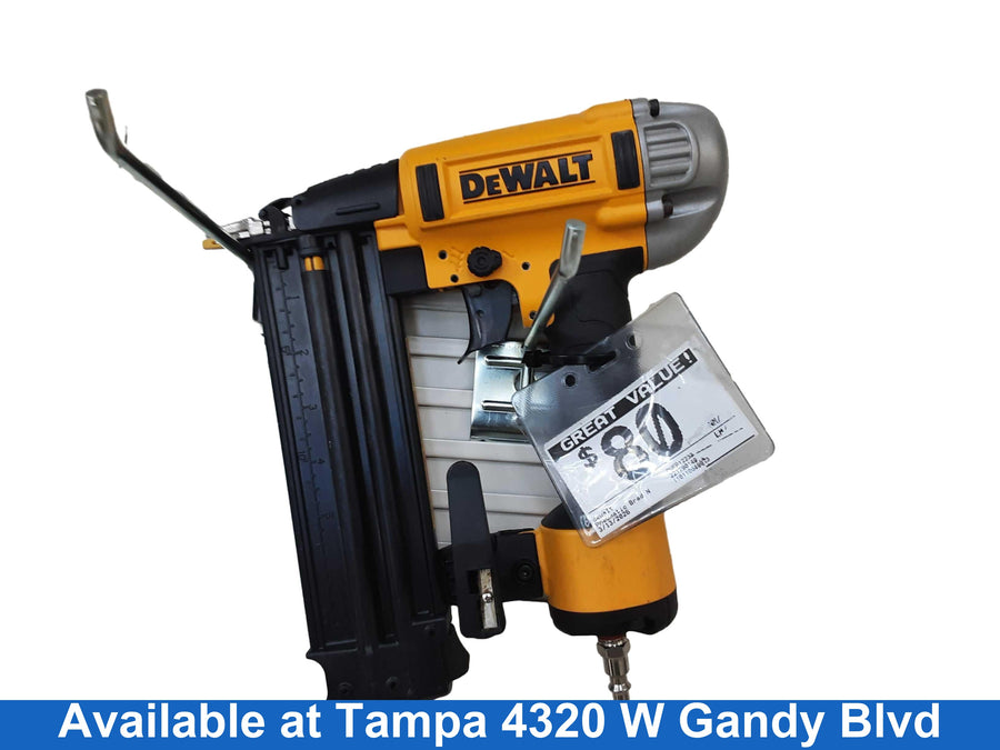 Dewalt Dwfp12233 Yellow Pneumatic Brad Nailer