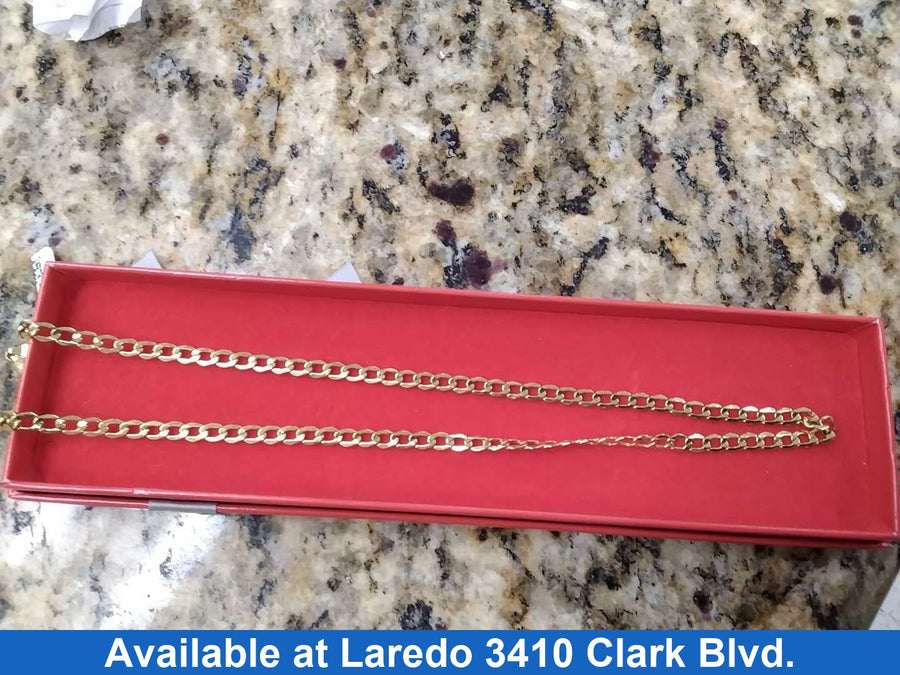 Cuban Link Chain - Yellow Gold 10k (.417) 5.8 grams 20 inch