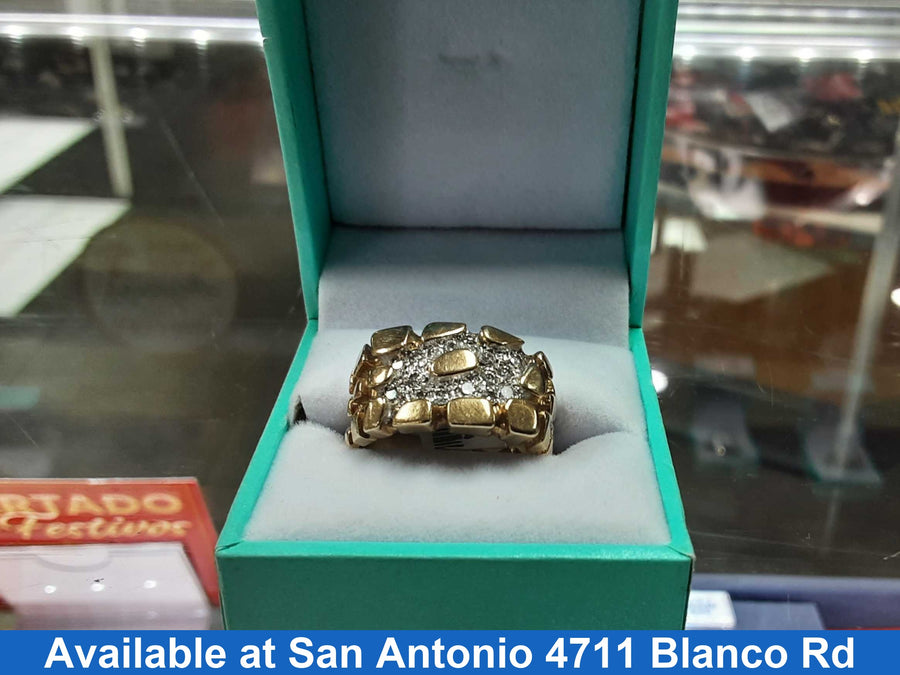 Men's Ring - Yellow Gold 14k (.585) 8.3 grams Size 9.5