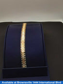 Bracelet - Tricolor Gold 10k (.417) 7.1 grams 7 inch