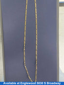 Figaro Chain - Yellow Gold 14k (.585) 7.8 grams 21 inch