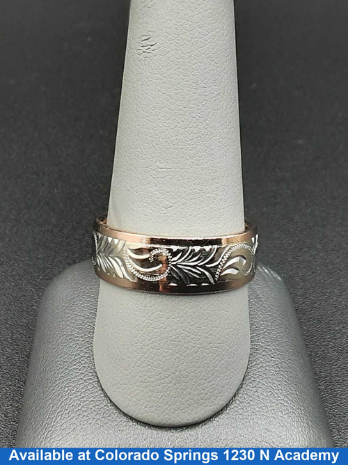 Ring - Wedding Band - Rose Gold 14k (.585) 9.6 grams Size 10.5