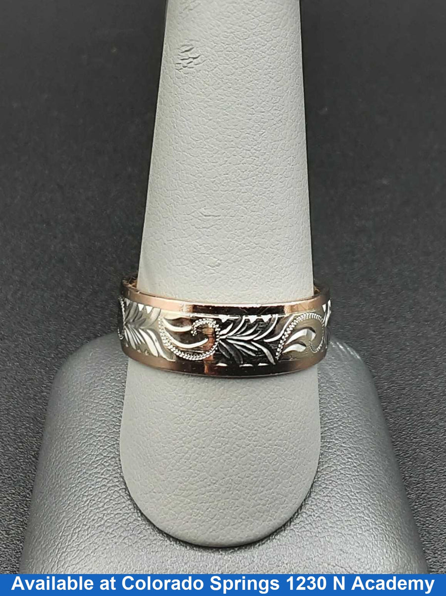 Ring - Wedding Band - Rose Gold 14k (.585) 9.6 grams Size 10.5