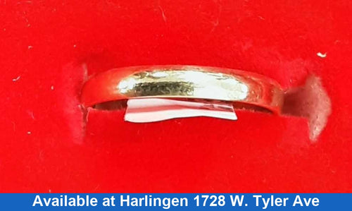 Ring - Wedding Band - Yellow Gold 14k (.585) 1.3 grams Size 6.5