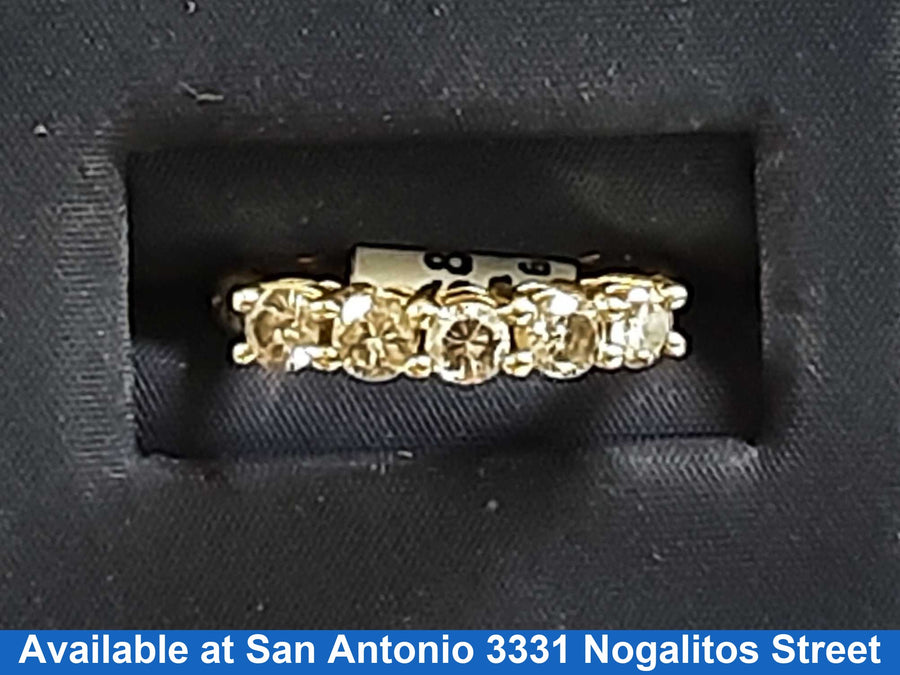 Women's Ring - Yellow Gold 14k (.585) 3.6 grams Size 20