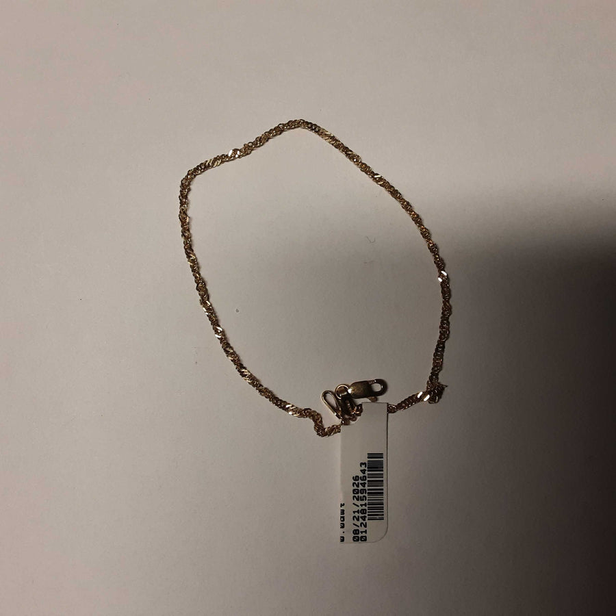 Rope Bracelet - Yellow Gold 14k (.585) 1.5 grams 9 inch