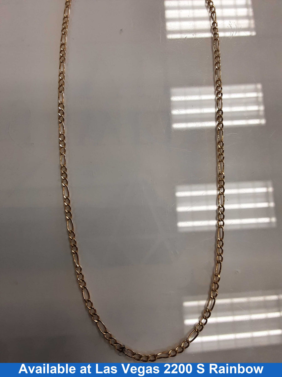 Figaro Chain - Yellow Gold 10k (.417) 3.1 grams 24 inch