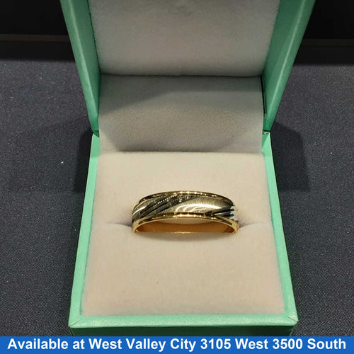 Ring - Wedding Band - Yellow Gold 14k (.585) 5.1 grams Size 10