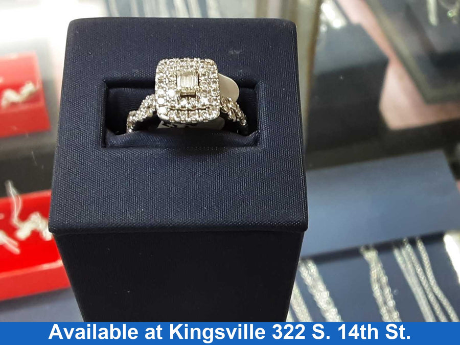 Women's Ring - White Gold 10k (.417) 4 grams Size 7
