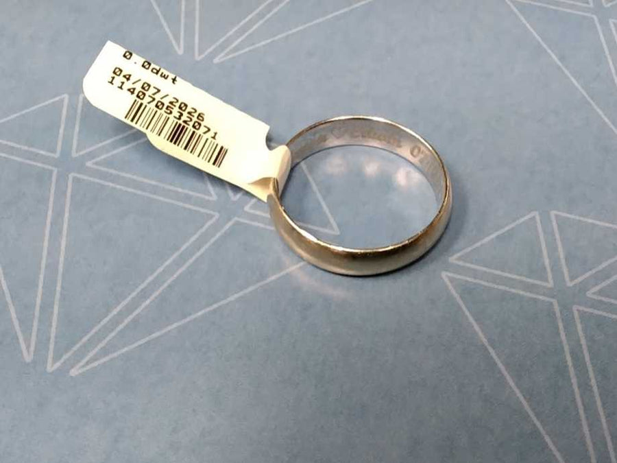 Ring - Wedding Band - White Gold 14k (.585) 4.6 grams Size 10.5