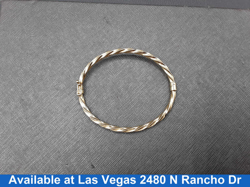 Bangle Bracelet - Yellow Gold 10k (.417) 4.9 grams 5 inch