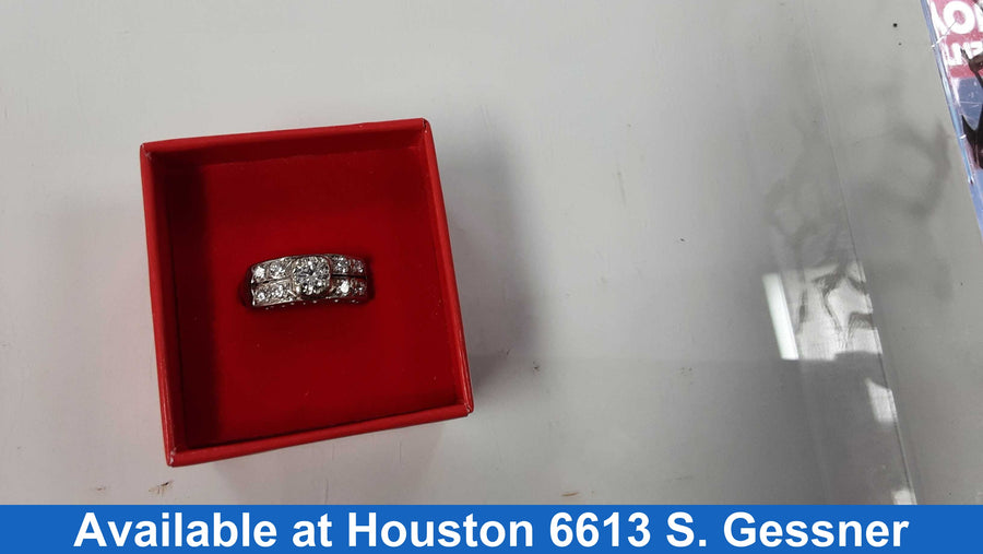 Women's Ring - Anniversary - White Gold 14k (.585) 4.4 grams Size 7.5