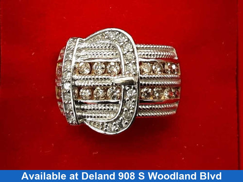 Women's Ring - White Gold 10k (.417) 7.7 grams Size 8.5