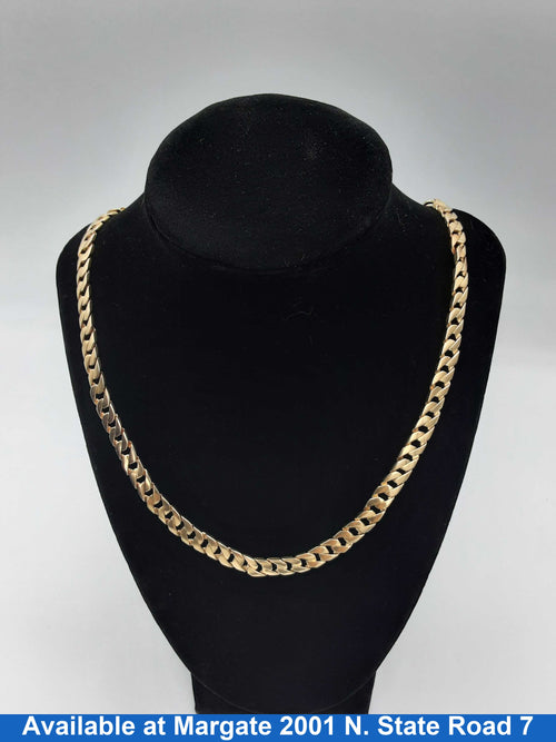 Cuban Link Chain - Yellow Gold 14k (.585) 56.6 grams 22 inch