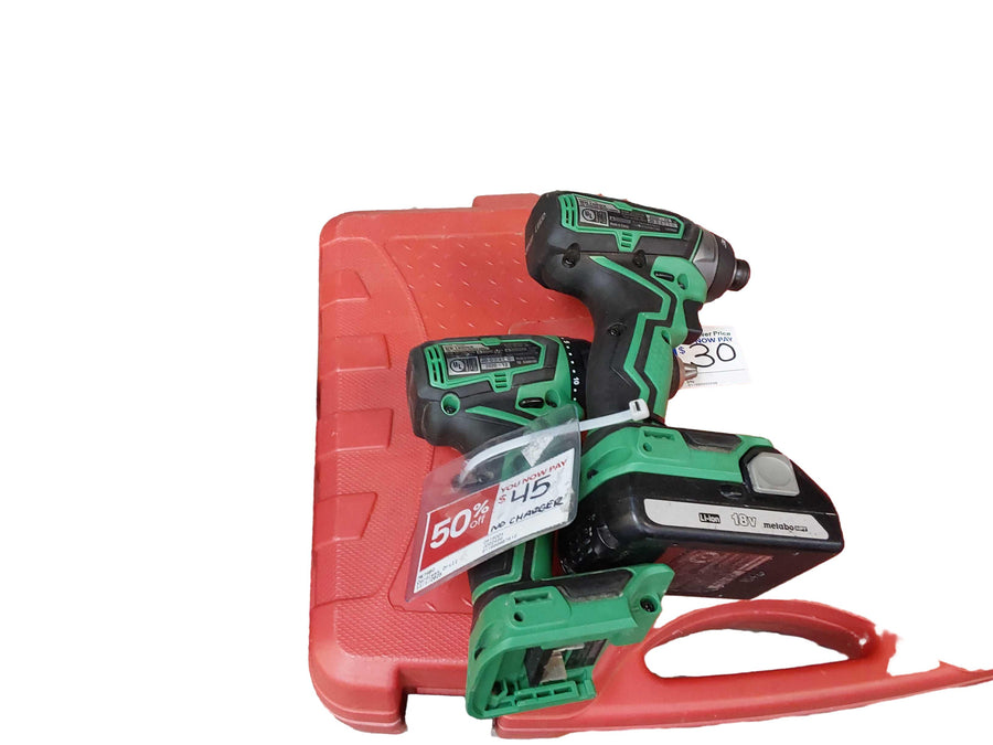 Metabo Ds18ddx Green Cordless Standard Drill