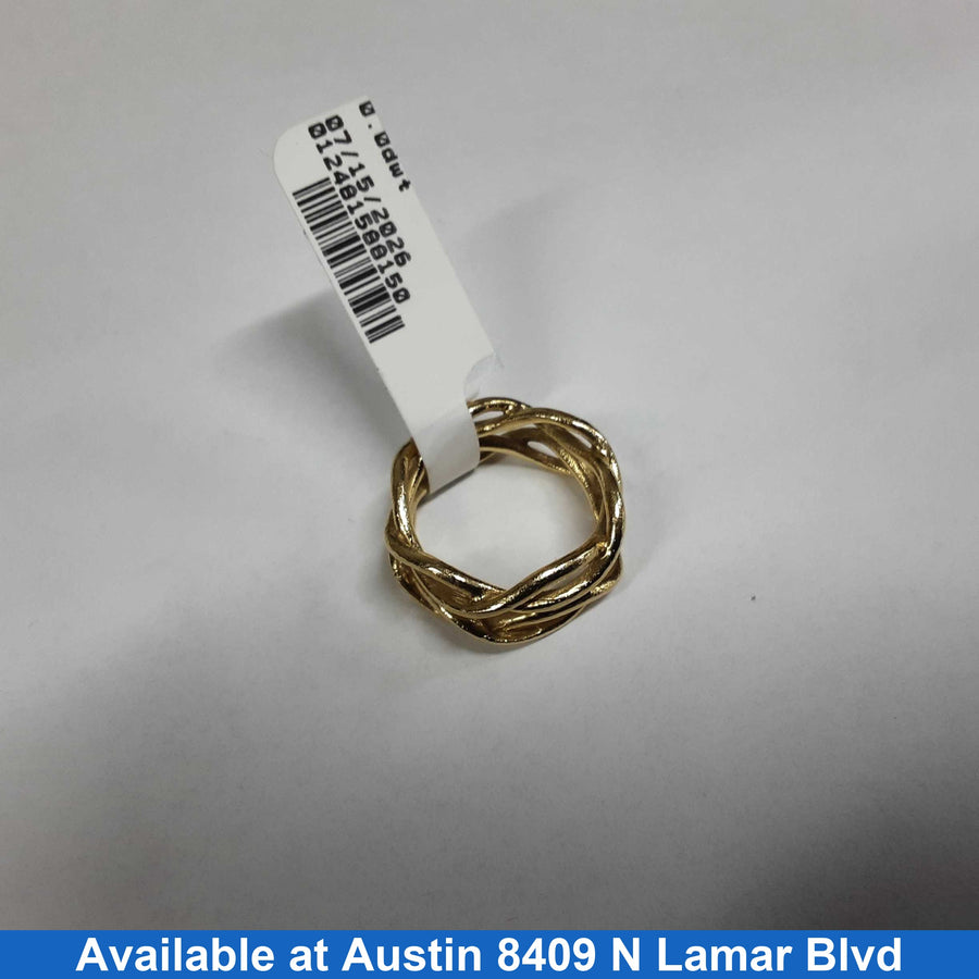 Women's Ring - Yellow Gold 14k (.585) 4.1 grams Size 3.5